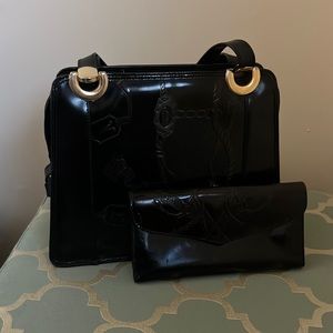Michael Rome purse with matching wallet. Made in Italy